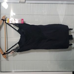 NWT Flexees by Maidenform Black Lace Slip size M
